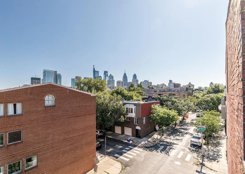 street view in Fitler Square neighborhood in Philadelphia